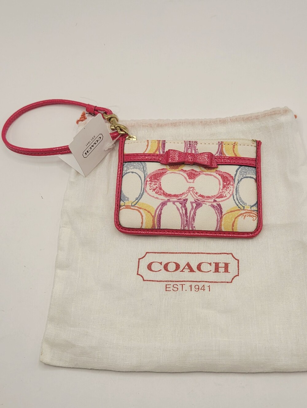 Multicolor Coach Wristlet Wallet New With Tags